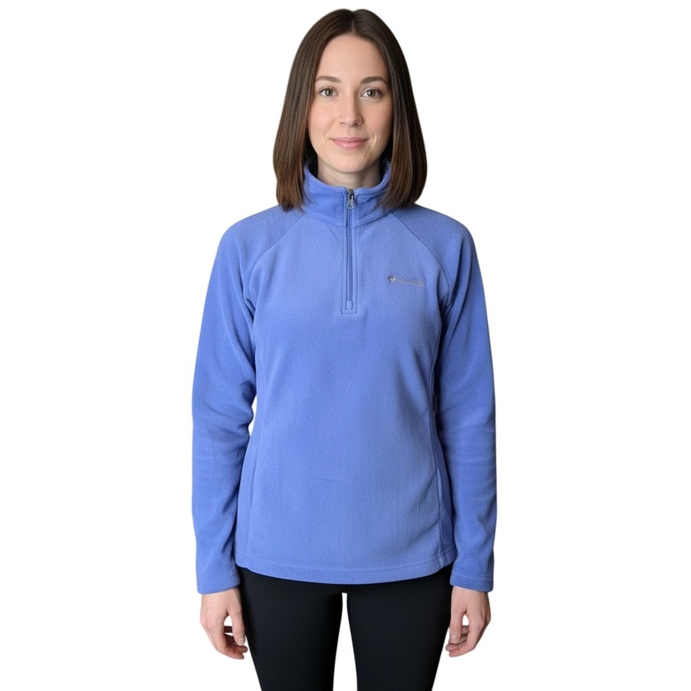 Columbia‎ Sportswear Fleece Pullover Blue Half Zip Women's Medium